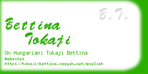 bettina tokaji business card